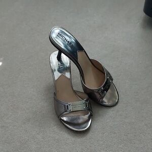 Michael Kors Metallic Silver Heels